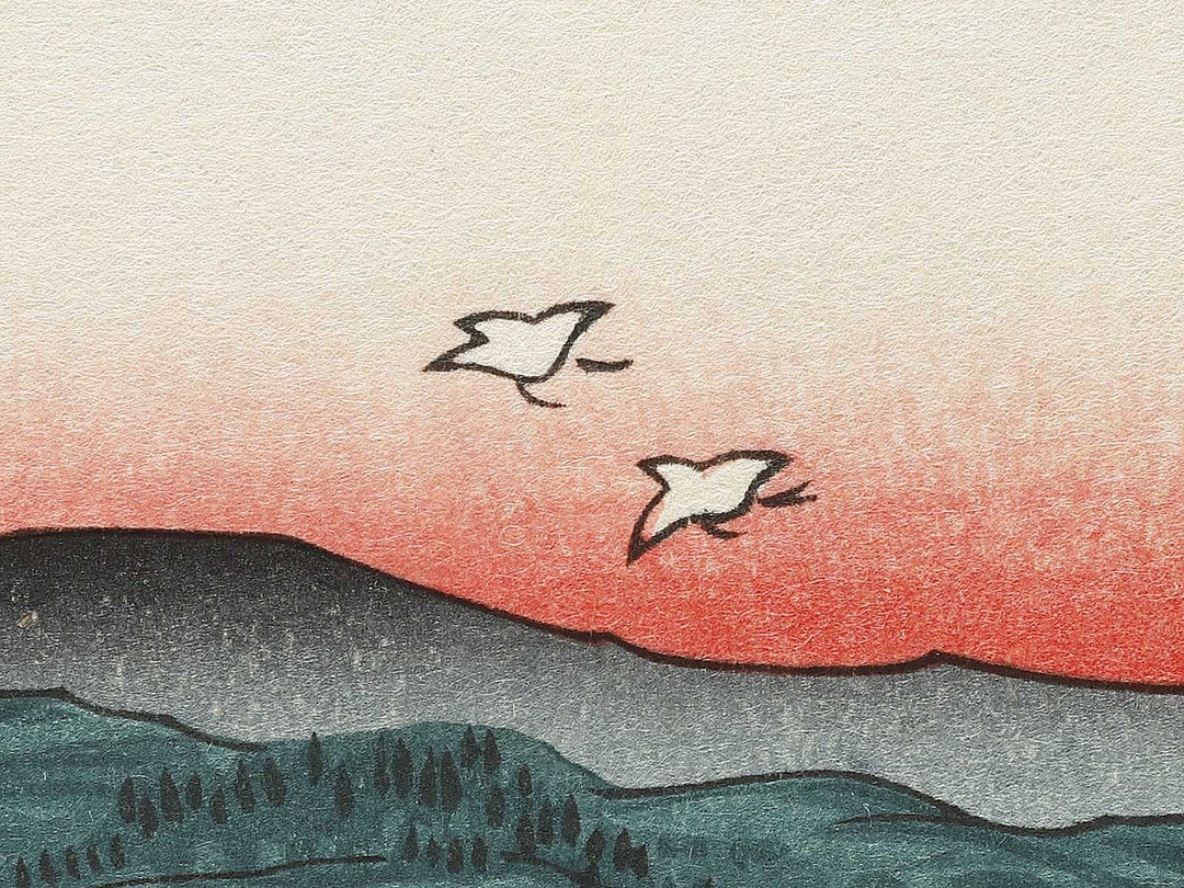 Naruto Whirlpools from the series Famous Views of the Sixty-odd Provinces by Utagawa Hiroshige, (Large print size) / BJ334-068