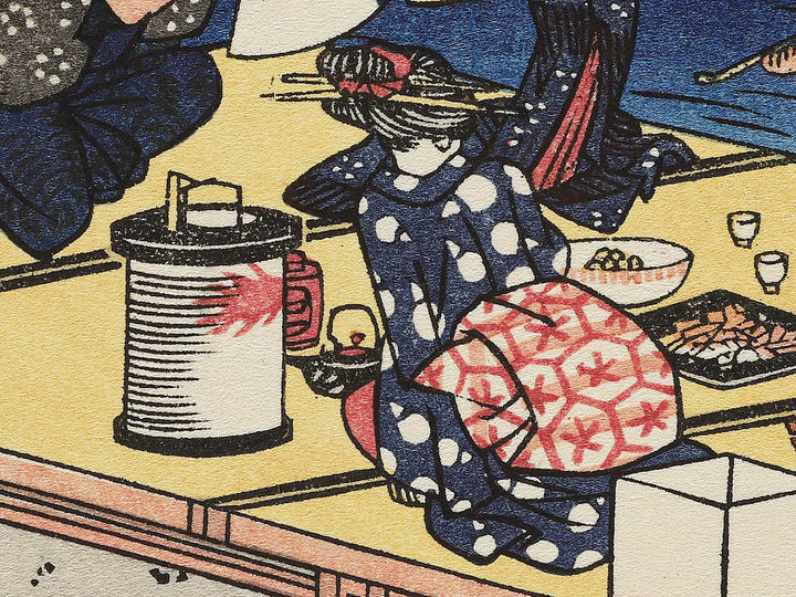 Shijo gawara yusuzumi from the series Kyoto meisho no uchi by Utagawa Hiroshige, (Medium print size) / BJ341-866
