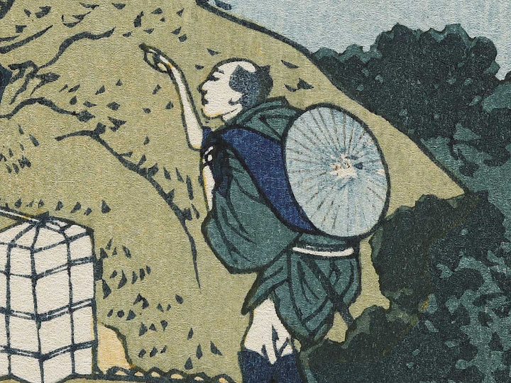 Kiso kaido ono no bakufu from the series Shokoku taki meguri by Katsushika Hokusai, (Large print size) / BJ320-607