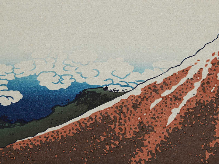 Rainstorm Beneath the Summit from the series Thirty-six Views of Mount Fuji by Katsushika Hokusai, (Medium print size) / BJ301-784