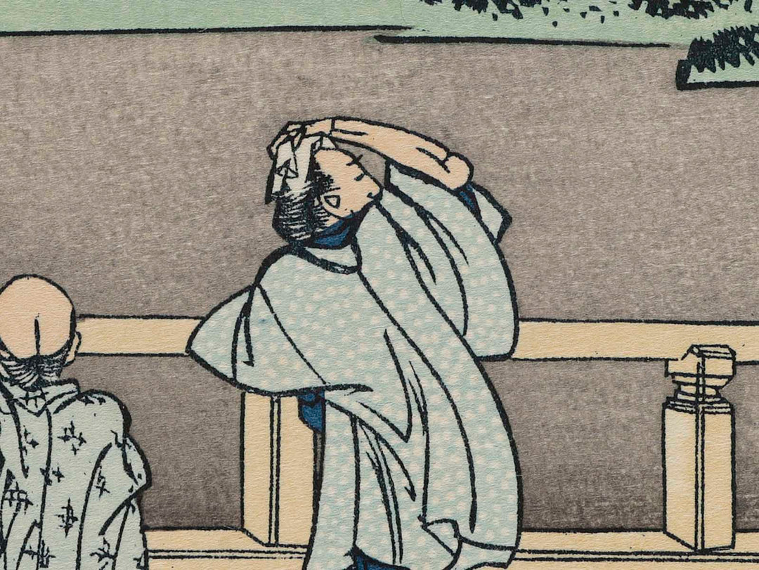 The Sazaido Hall of the Gohyaku Rakanji Temple from the series Thirty-six Views of Mount Fuji by Katsushika Hokusai, (Medium print size) / BJ262-339