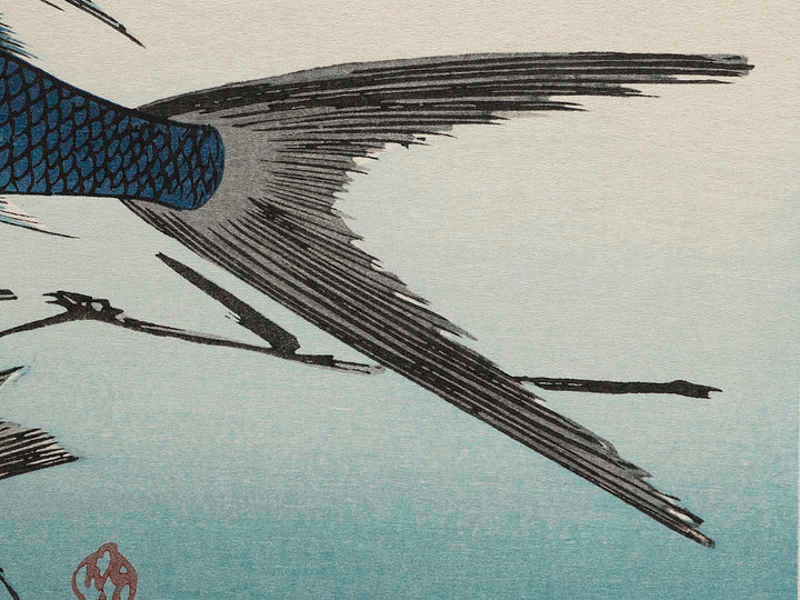 Flying fish, Japanese Croaker & Lily from the series the series FISH by Utagawa Hiroshige, (Large print size) / BJ237-678