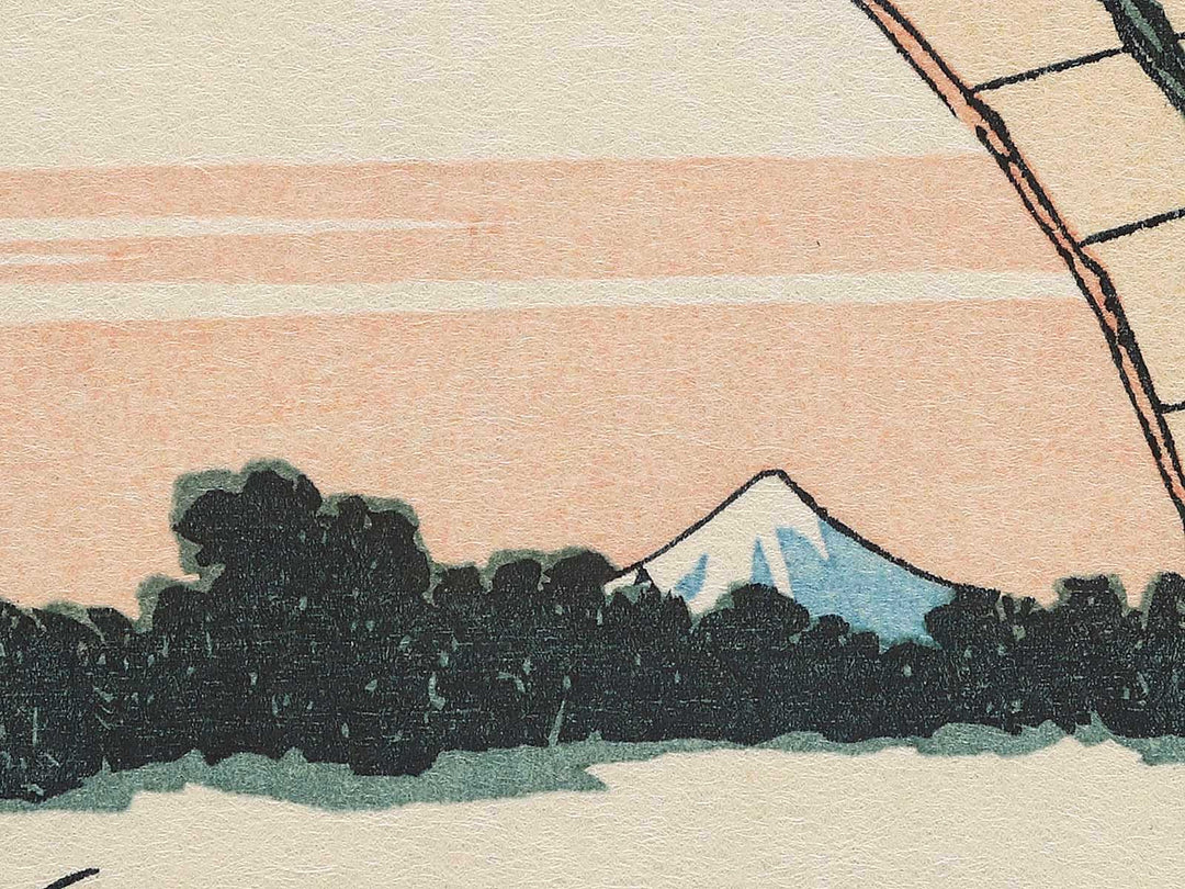 Fujimibara in Owari Province from the series Thirty-six Views of Mount Fuji by Katsushika Hokusai, (Small print size) / BJ292-817