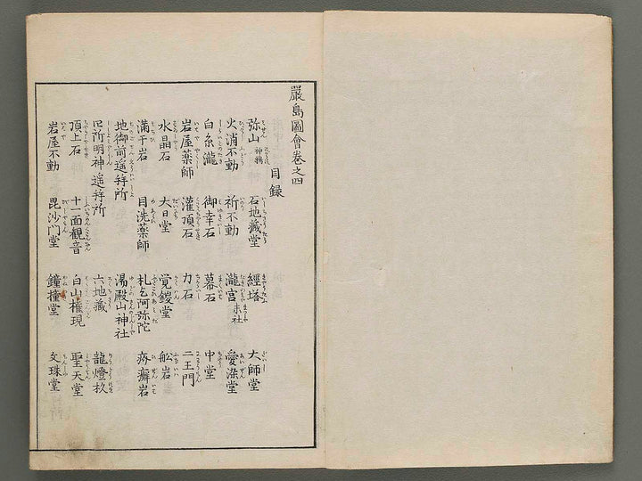 Itsukushima zue Volume 4 by Yamano Shunbosai / BJ286-951