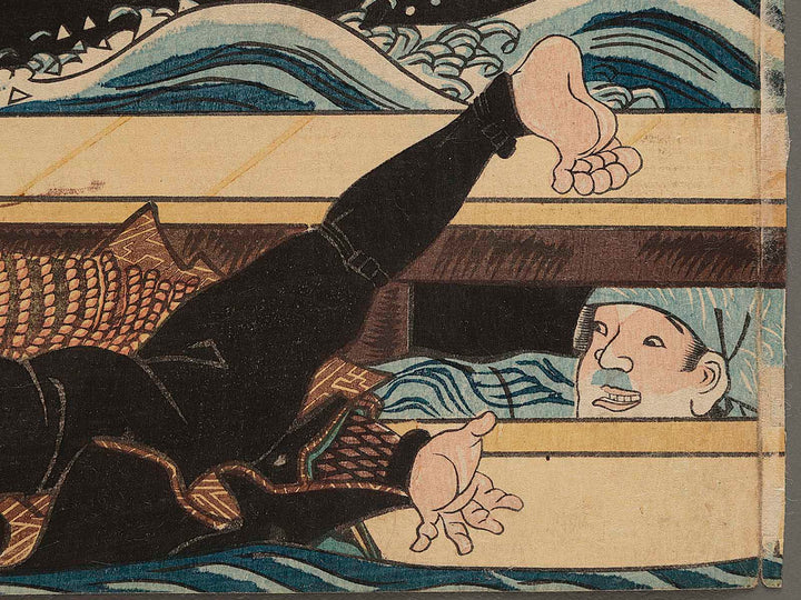 Sato Masakiyo tora from the series Mitate gakuya junishi no uchi by Utagawa Kunisada   / BJ273-903