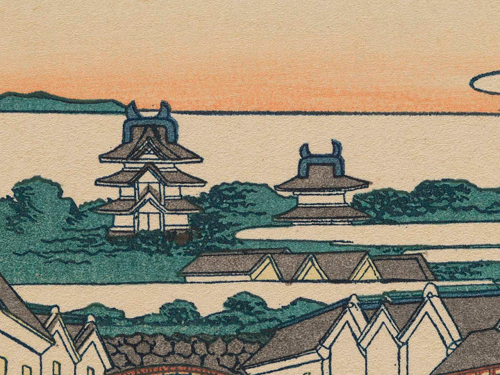 Nihonbashi Bridge in Edo from the series Thirty-six Views of Mount Fuji by Katsushika Hokusai, (Medium print size) / BJ261-702