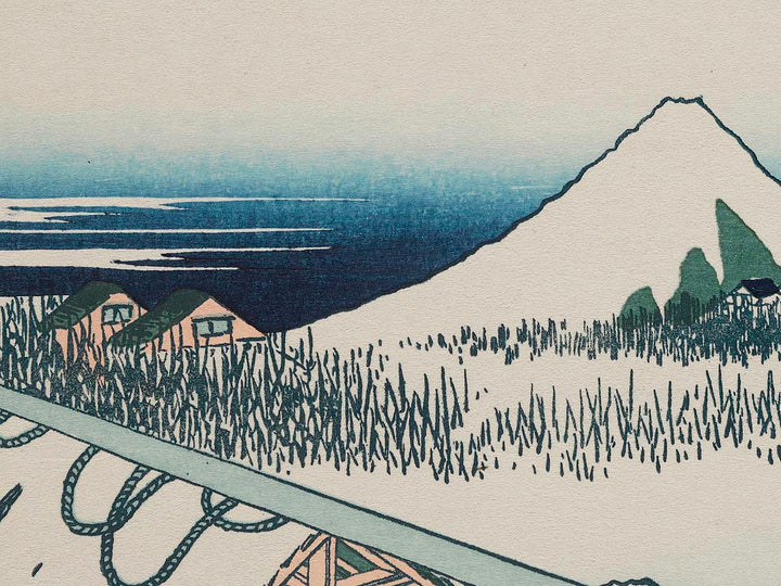 Ushibori in Hitachi Province from the series Thirty-six Views of Mount Fuji by Katsushika Hokusai, (Medium print size) / BJ277-977