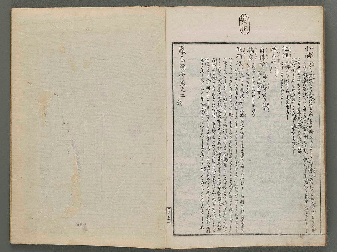 Itsukushima zue Volume 2 by Yamano Shunbosai / BJ286-958