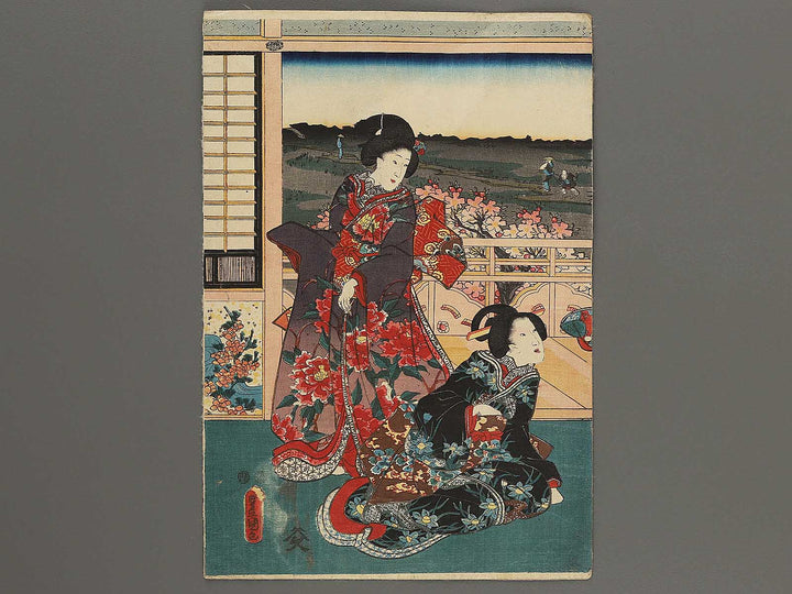 Beautiful women by Utagawa Kunisada(Toyokuni III) / BJ299-061