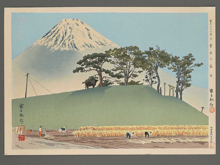 Honen no Fuji from the series Fuji sanjurokkei no uchi by Tokuriki Tomikichiro, (Large print size) / BJ295-512