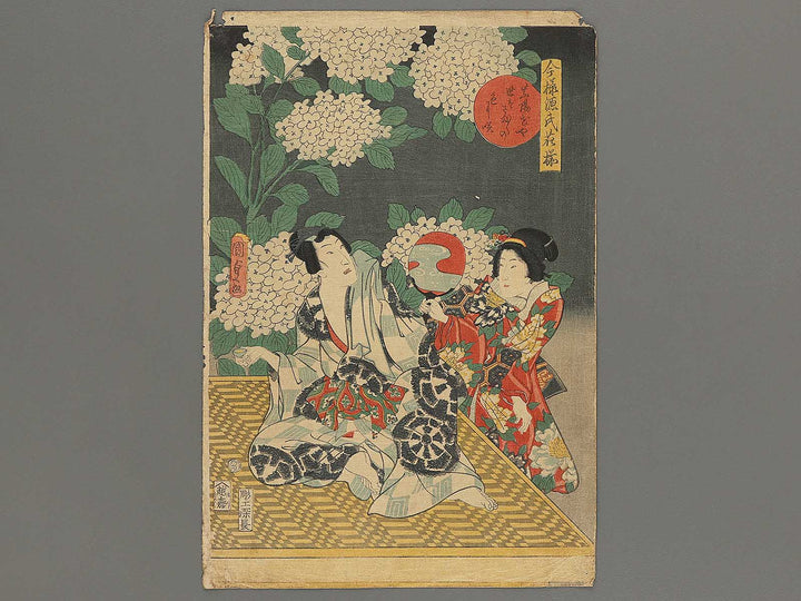 Ajisai from the series Imayo Genji hanazoroi by Utagawa Kunisada   / BJ301-210
