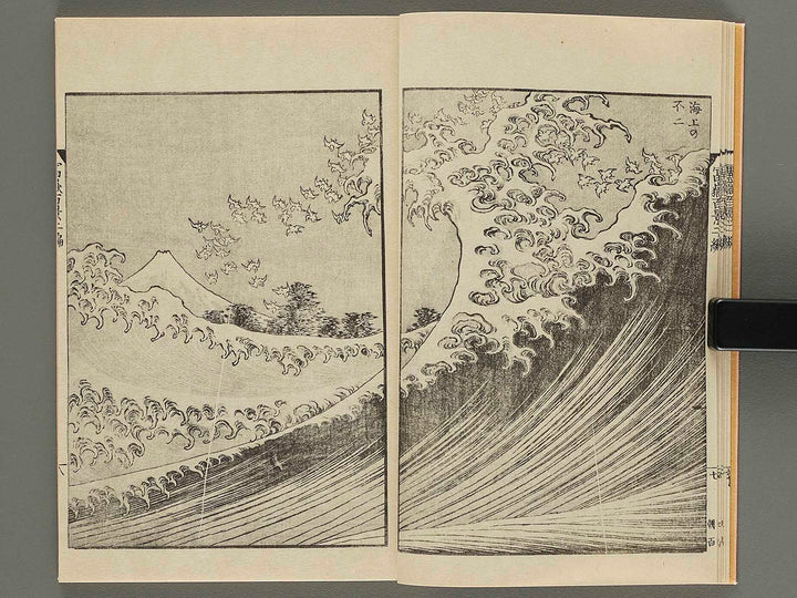 Hokusai Fugaku Hyakkei Vol.1, 2, 3 (Set of 3 books) by Katsushika Hokusai / BJ280-525