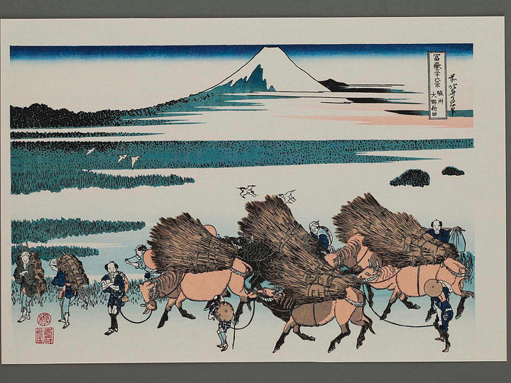 Ono-shinden in Suruga Province from the series Thirty-six Views of Mount Fuji by Katsushika Hokusai, (Medium print size) / BJ218-162