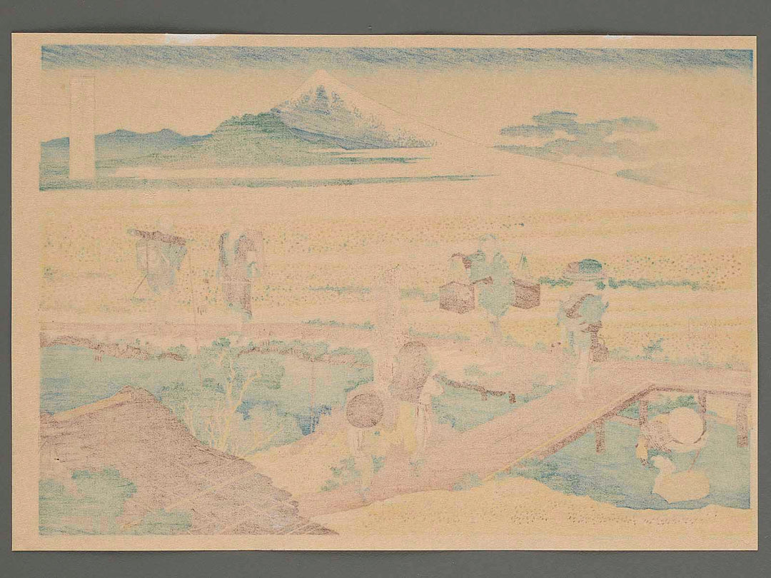 Nakahara in Sagami Province from the series Thirty-six Views of Mount Fuji by Katsushika Hokusai, (Medium print size) / BJ261-667