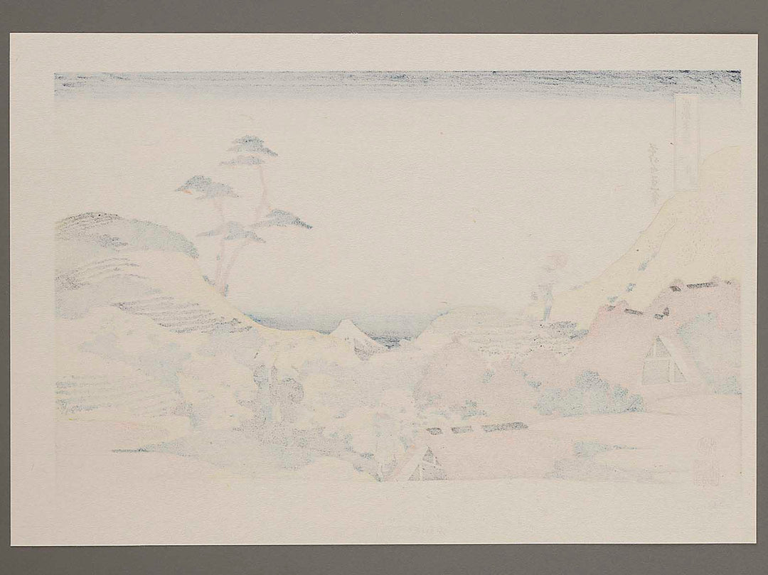 Shimomeguro from the series Thirty-six Views of Mount Fuji by Katsushika Hokusai, (Medium print size) / BJ275-744