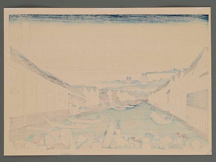 Nihonbashi Bridge in Edo from the series Thirty-six Views of Mount Fuji by Katsushika Hokusai, (Medium print size) / BJ261-702