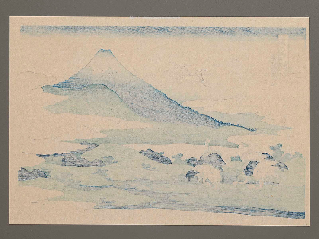 Umezawa Manor in Sagami Province from the series Thirty-six Views of Mount Fuji by Katsushika Hokusai, (Medium print size) / BJ282-954