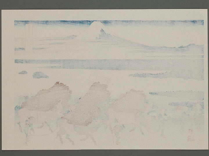 Ono-shinden in Suruga Province from the series Thirty-six Views of Mount Fuji by Katsushika Hokusai, (Medium print size) / BJ218-162