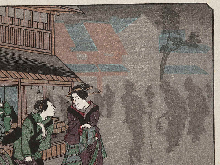 Fukaya from the series The Sixty-nine Stations of the Kiso Kaido by Keisai Eisen, (Small print size) / BJ263-641