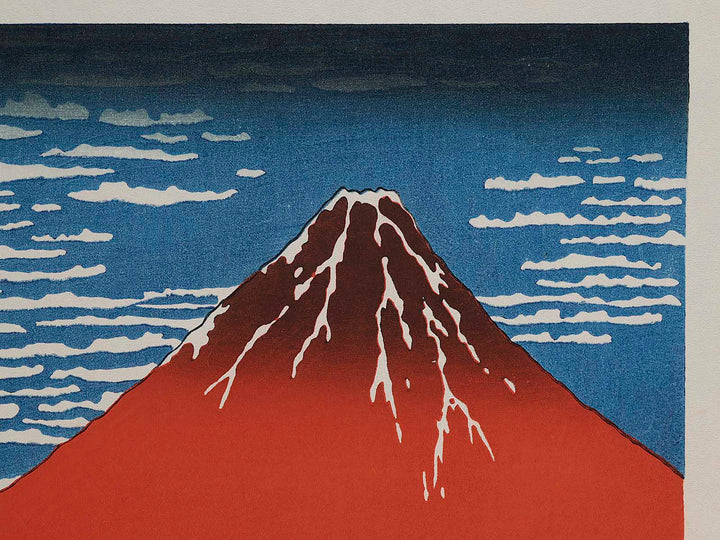 South Wind, Clear Sky from the series Thirty-six Views of Mount Fuji by Katsushika Hokusai, (Large print size) / BJ234-864