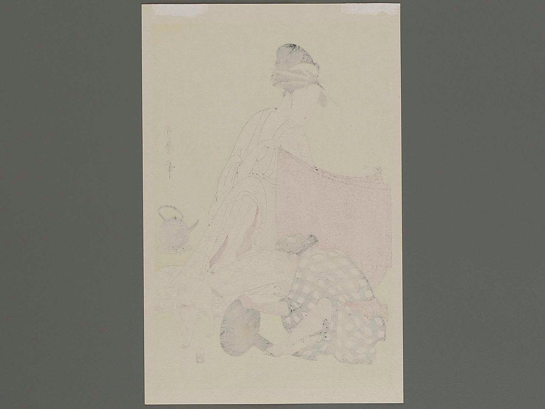 Harishigoto by Kitagawa Utamaro, (Medium print size) / BJ218-743