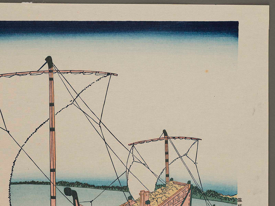 Sea Lane off Kazusa Province from the series Thirty-six Views of Mount Fuji by Katsushika Hokusai, (Large print size) / BJ279-412