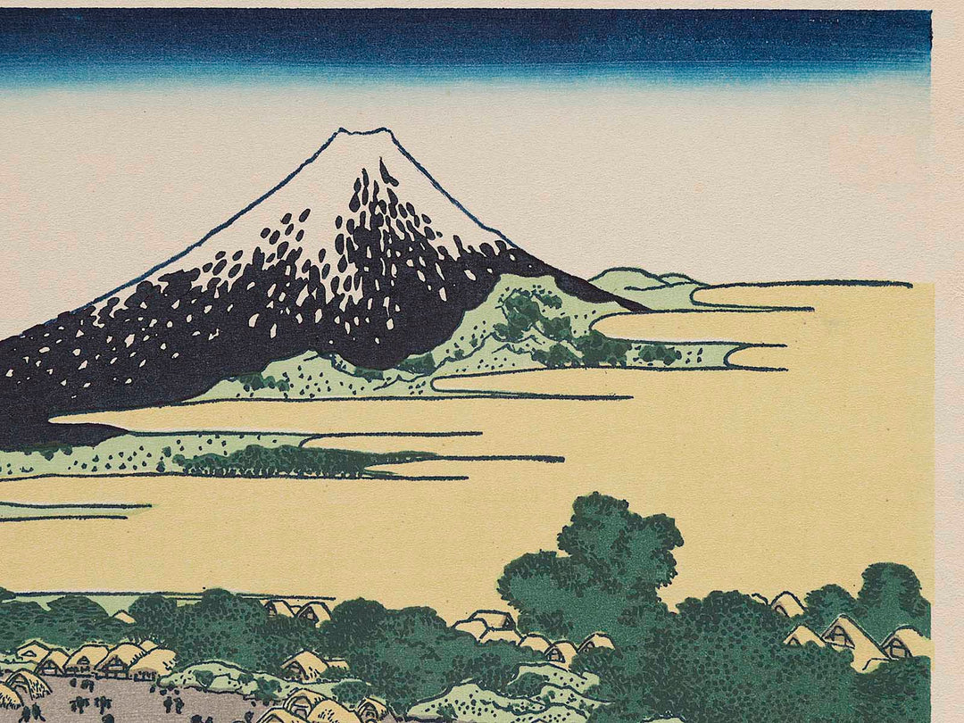 Simplified View of Tagonoura Beach at Ejiri on the Tokaido Road from the series Thirty-six Views of Mount Fuji by Katsushika Hokusai, (Medium print size) / BJ281-078