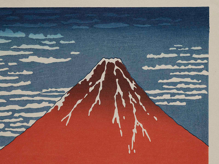 South Wind, Clear Sky from the series Thirty-six Views of Mount Fuji by Katsushika Hokusai, (Large print size) / BJ234-857