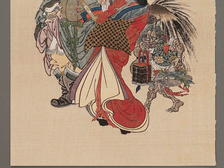 Bijin and Shoki by Kawanabe Kyosai / BJ279-657