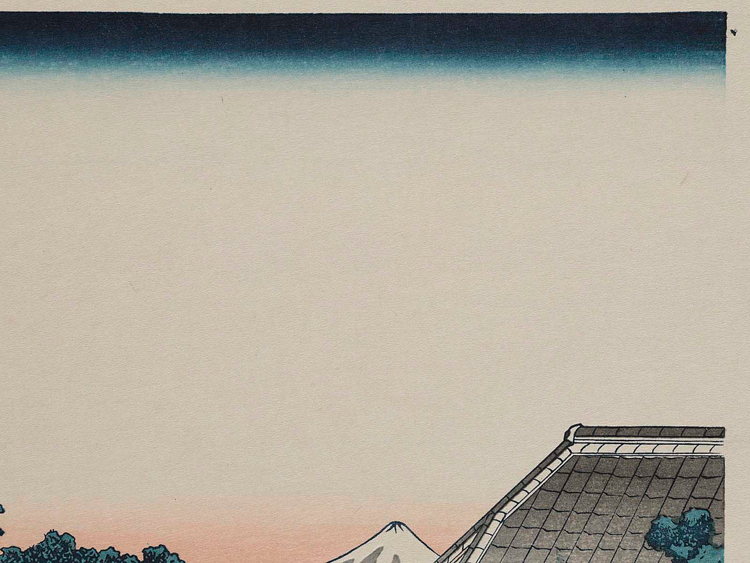 Surugadai in Edo from the series Thirty-six Views of Mount Fuji by Katsushika Hokusai, (Medium print size) / BJ262-332