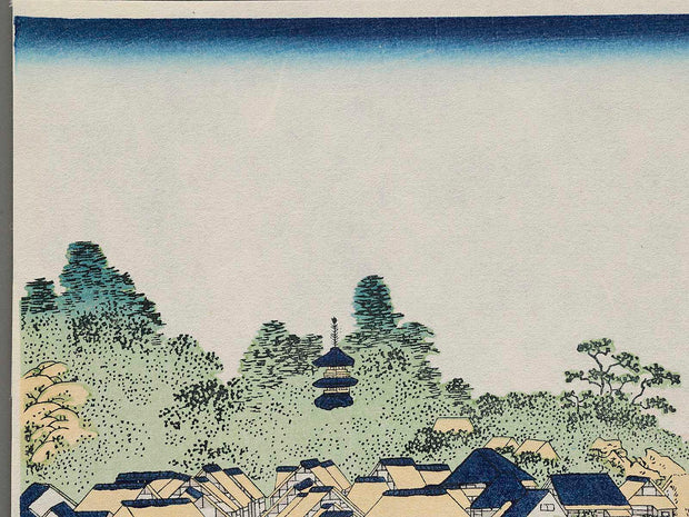 Enoshima in Sagami Province from the series Thirty-six Views of Mount Fuji by Katsushika Hokusai, (Small print size) / BJ212-702