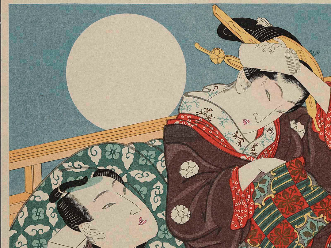 Mangetsu from the series Abunae Juni cho by Keisai Eisen, (Large print size) / BJ231-231