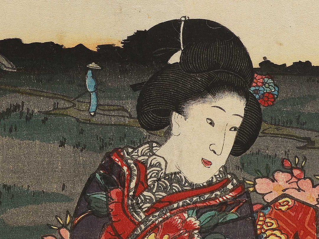 Beautiful women by Utagawa Kunisada(Toyokuni III) / BJ299-061