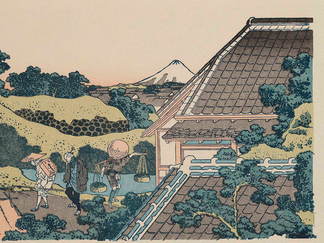 Surugadai in Edo from the series Thirty-six Views of Mount Fuji by Katsushika Hokusai, (Medium print size) / BJ275-800