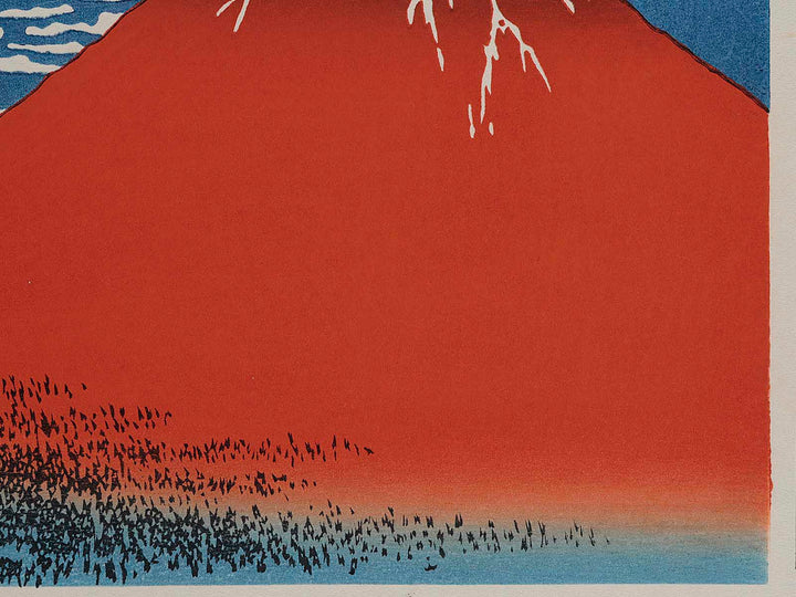 South Wind, Clear Sky from the series Thirty-six Views of Mount Fuji by Katsushika Hokusai, (Large print size) / BJ234-864