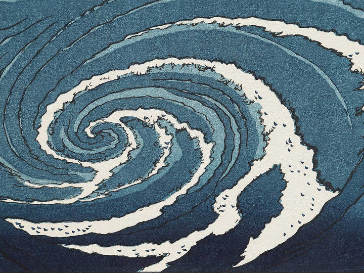 Naruto Whirlpools from the series Famous Views of the Sixty-odd Provinces by Utagawa Hiroshige, (Large print size) / BJ296-072