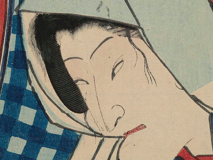 Kabuki actor, Ichimura Kakitsu by Toyohara Kunichika / BJ223-664