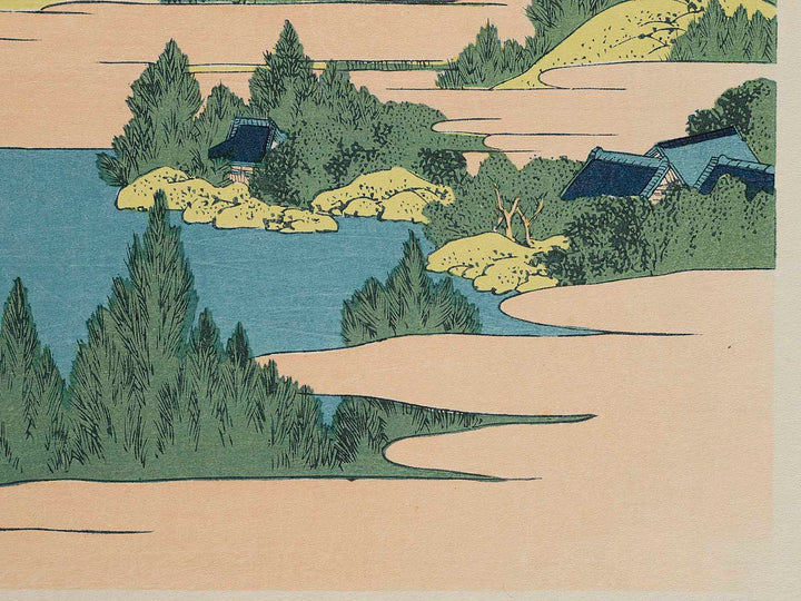 Hakone Lake in Sagami Province from the series Thirty-six Views of Mount Fuji by Katsushika Hokusai, (Medium print size) / BJ262-297