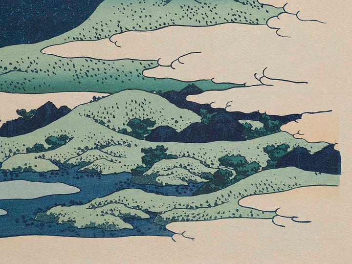Umezawa Manor in Sagami Province from the series Thirty-six Views of Mount Fuji by Katsushika Hokusai, (Medium print size) / BJ282-954
