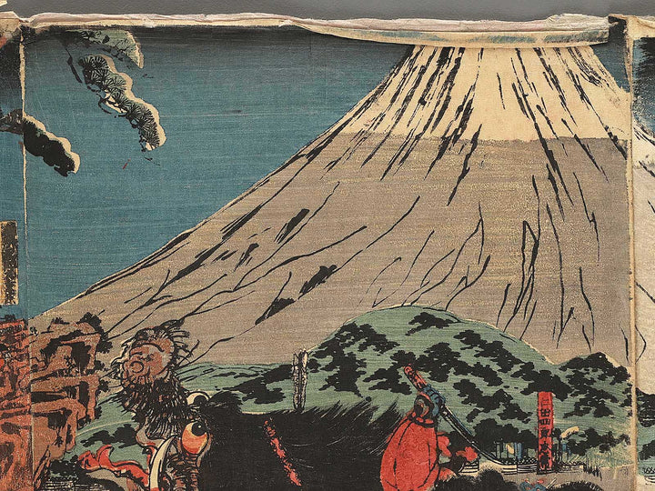 Yoritomoko Fuji no migari zu by Utagawa Yoshikatsu / BJ299-593