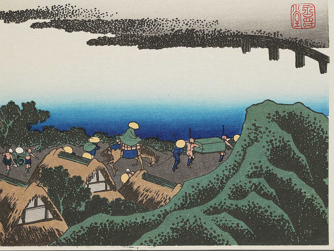 Dawn at Isawa in Kai Province from the series Thirty-six Views of Mount Fuji by Katsushika Hokusai, (Large print size) / BJ294-616