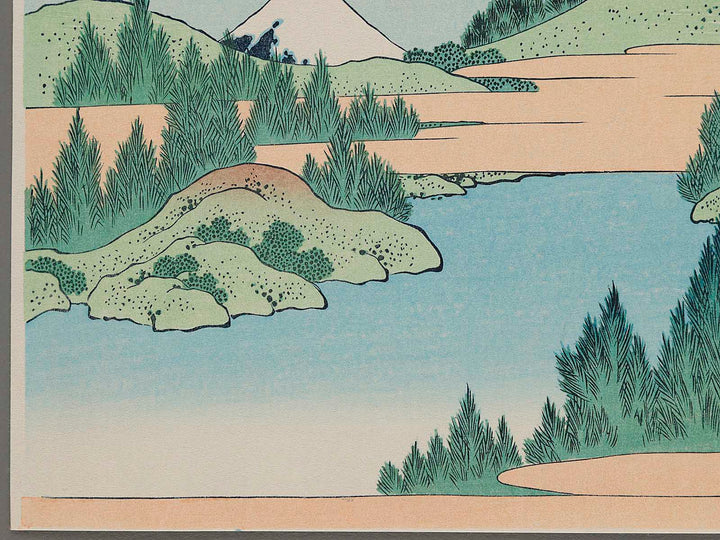 Hakone Lake in Sagami Province from the series Thirty-six Views of Mount Fuji by Katsushika Hokusai, (Small print size) / BJ214-144