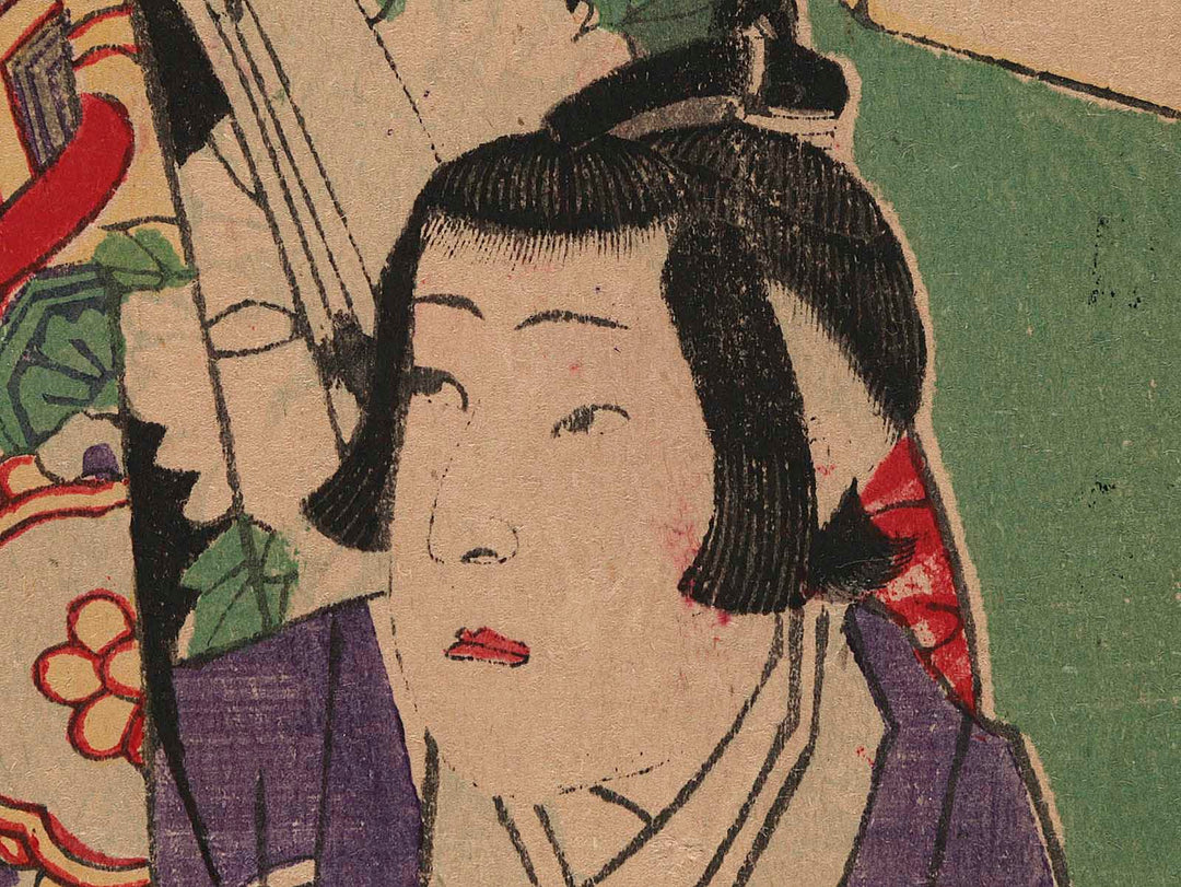 Kabuki actor, Onnagata by Oju Kochoro / BJ238-952