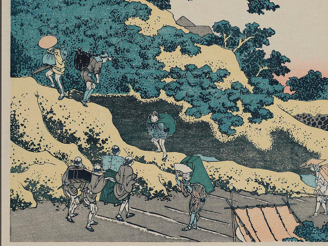 Surugadai in Edo from the series Thirty-six Views of Mount Fuji by Katsushika Hokusai, (Medium print size) / BJ262-332