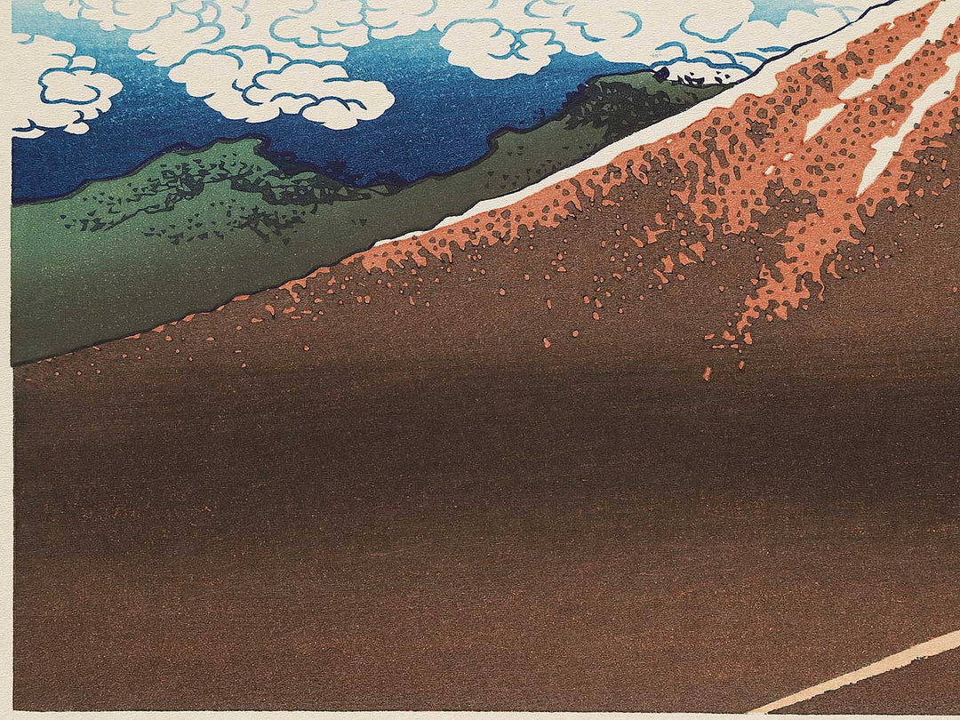 Rainstorm Beneath the Summit from the series Thirty-six Views of Mount Fuji by Katsushika Hokusai, (Medium print size) / BJ292-418