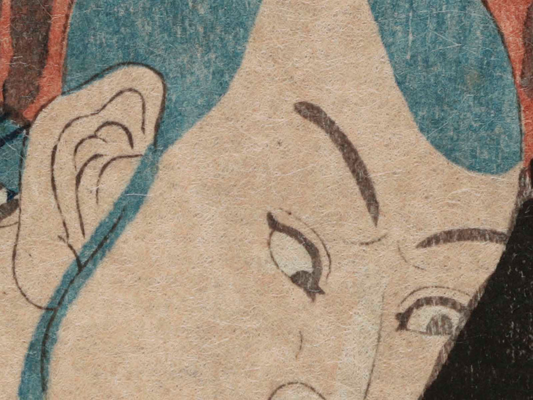 Kabuki actor with dragon tattoo by Utagawa Kunisada(Toyokuni III) / BJ285-971