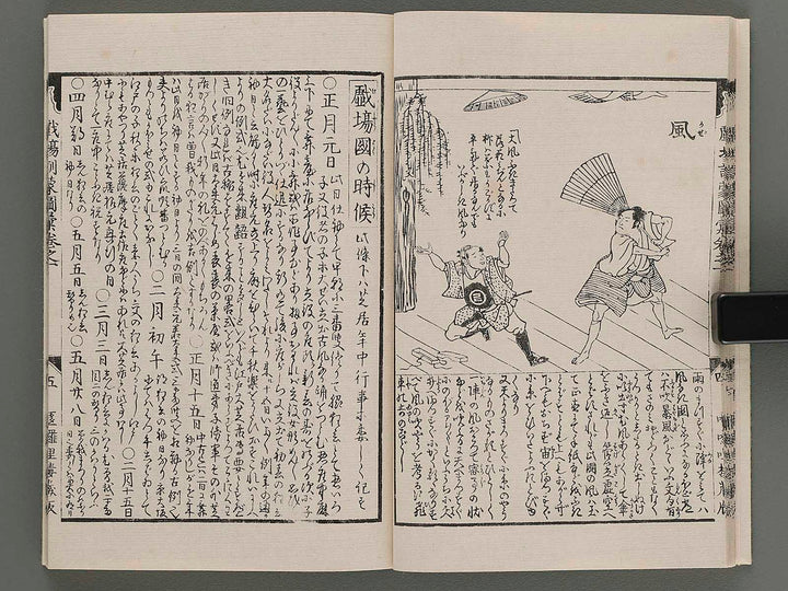 Shibai kinmo zui Volume 1-2 (collection in one volume) by Katsukawa Shunei, Toyokuni Utagawa / BJ216-496