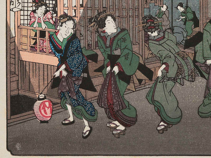 Fukaya from the series The Sixty-nine Stations of the Kiso Kaido by Keisai Eisen, (Small print size) / BJ263-641
