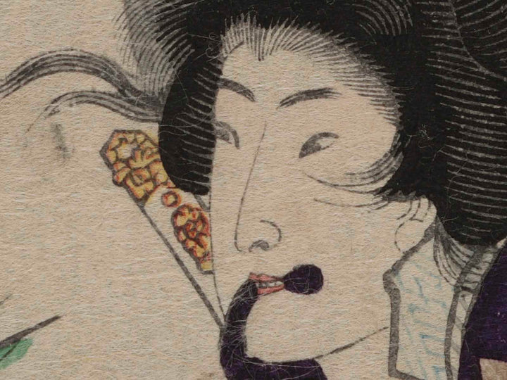 Mitsuhide musume Morihime from the series Taiheiki shui by Utagawa Yoshiiku / BJ255-535