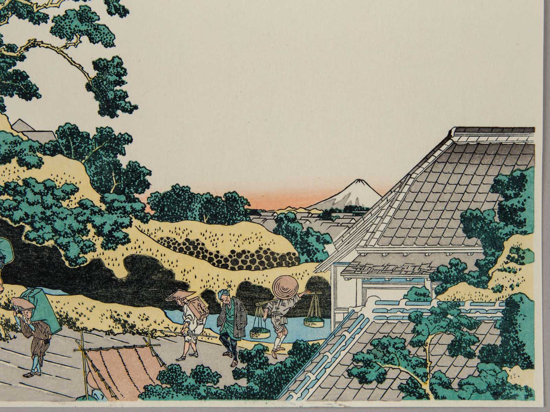 Surugadai in Edo from the series Thirty-six Views of Mount Fuji by Katsushika Hokusai, (Small print size) / BJ242-746